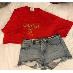 Chanel Raw Cut Crop Top